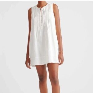 Quince White Sleeveless Dress